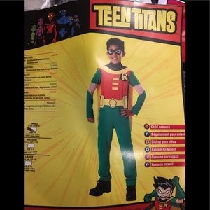 Teen Titans Robin Halloween Costume Child Size S